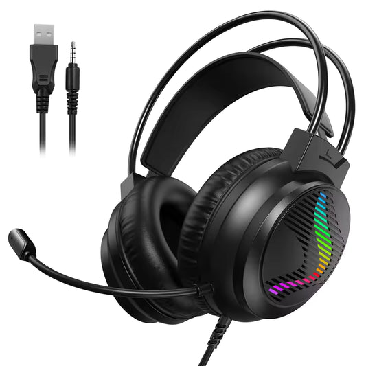 RigForge J11 Pro RGB Gaming Headset for PS4/PS5/PC/Xbox