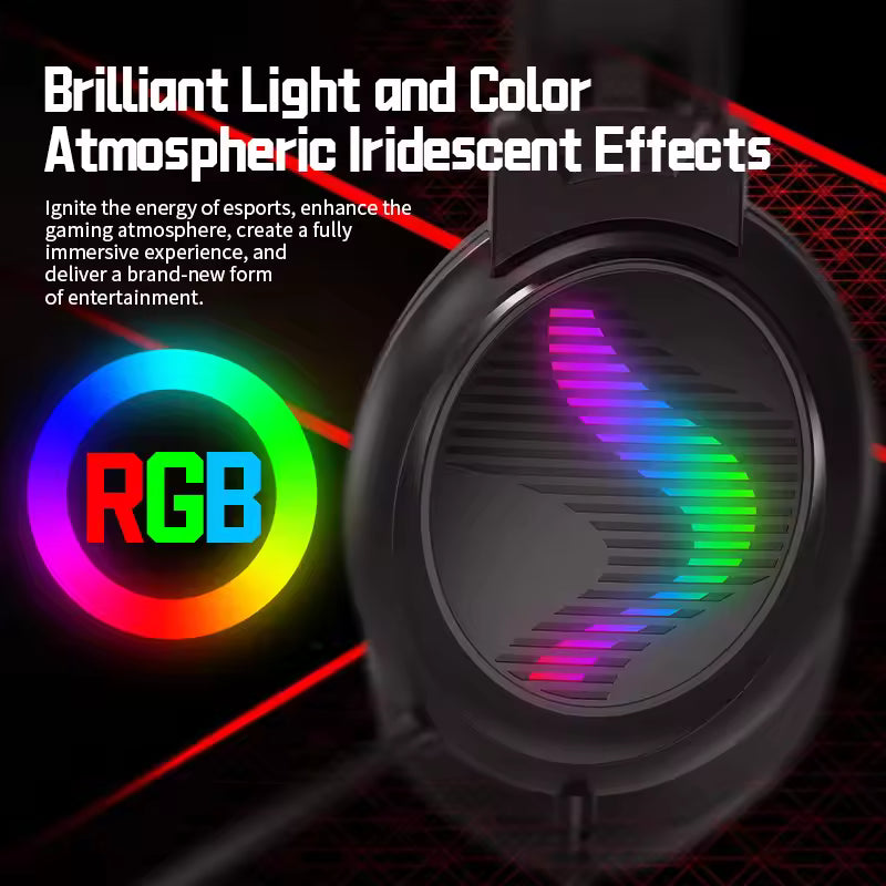 RigForge J11 Pro RGB Gaming Headset for PS4/PS5/PC/Xbox