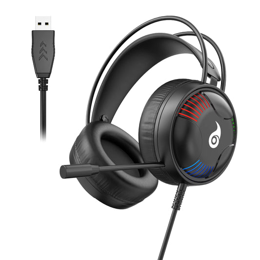 RigForge L523 Pro Wired Gaming Headset with LED